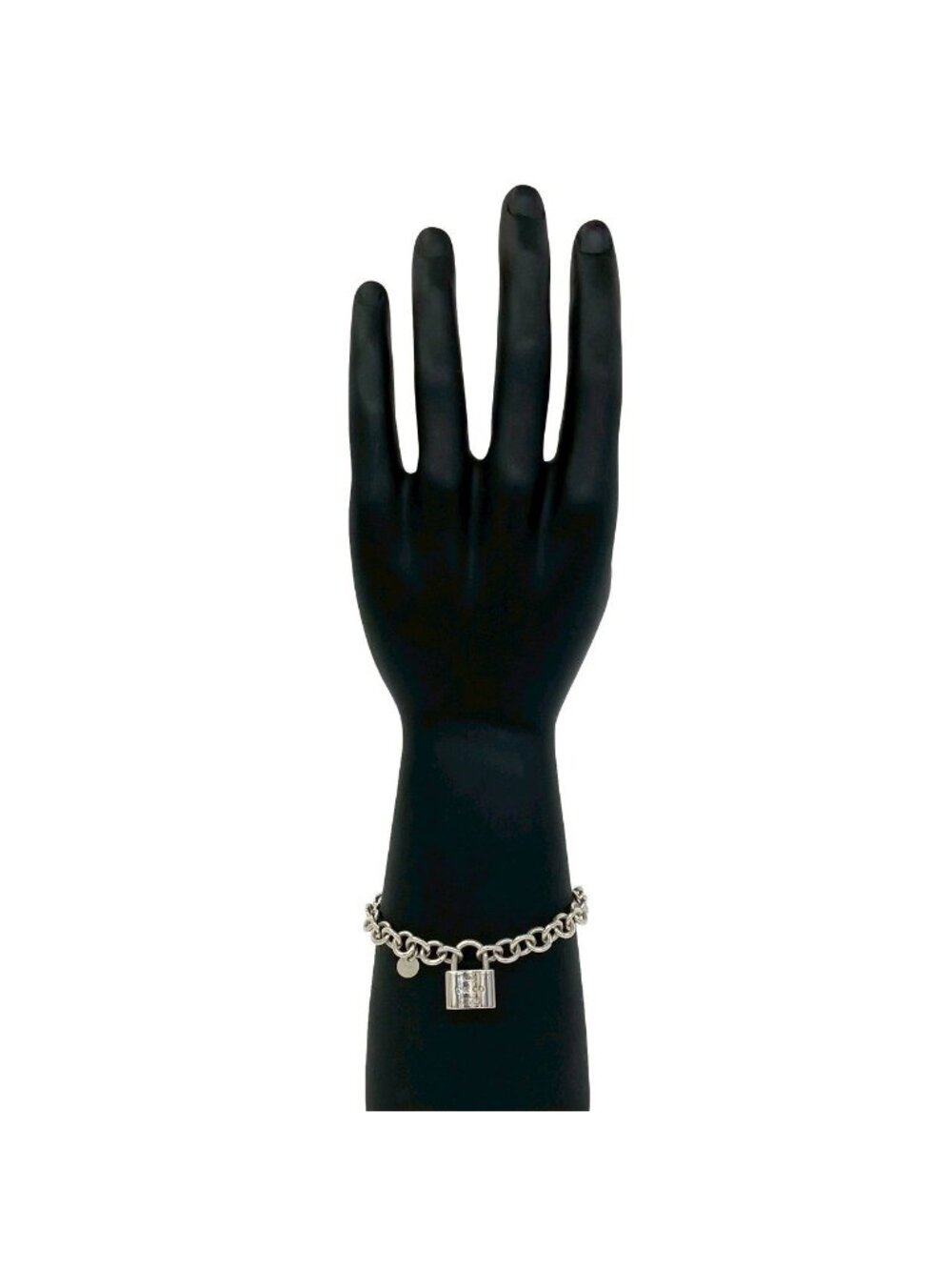 Tiffany & Co Cadena Lock Bracelet 925 Sterling Silver Chain - Picture 2 of 6